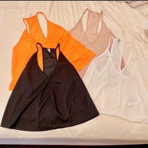 Free People flowy v neck tanks XS